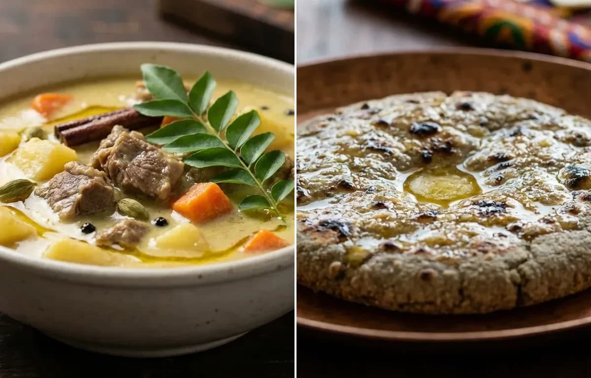 Mutton Stew with Bajra Roti