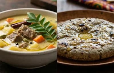 Mutton Stew with Bajra Roti