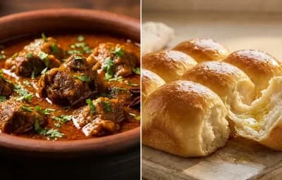 Mutton Xacuti with Ladi Pav