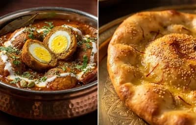 Nargisi Kofta Curry with Taftan
