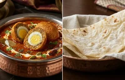 Nargisi Kofta with Roomali Roti