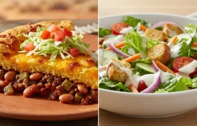 Navajo Taco Casserole with Side Salad