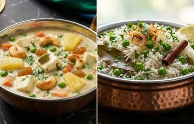 Navratan Korma with Matar Pulao