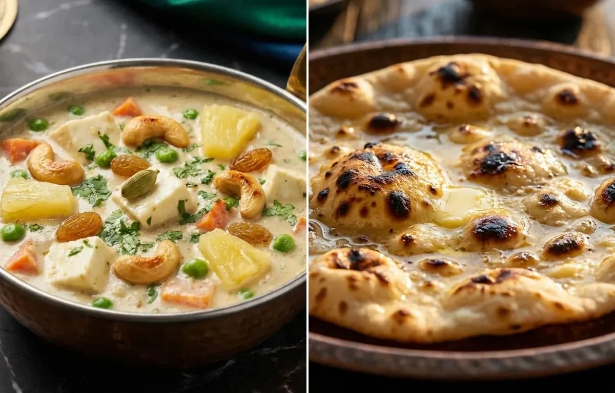Navratan Korma with Tandoori Roti
