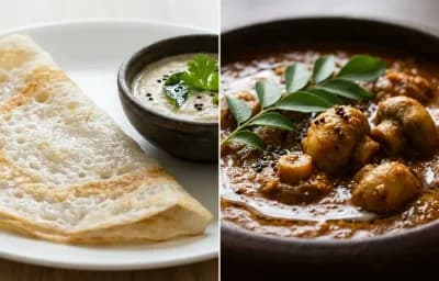 Neer Dosa with Alambe Gassi