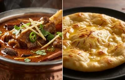 Nihari Gosht with Saffron Sheermal