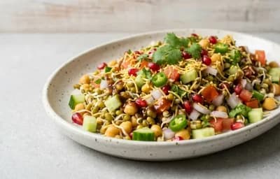 No-Cook Sprouts Chaat