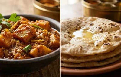 Oal ki Sabzi with Roti