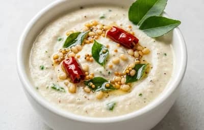 Oats Poha with Coconut Chutney