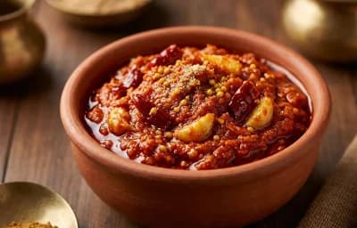 Oats Poha with Garlic Chutney