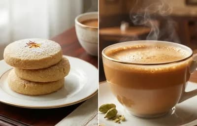 Osmania Biscuit with Irani Chai