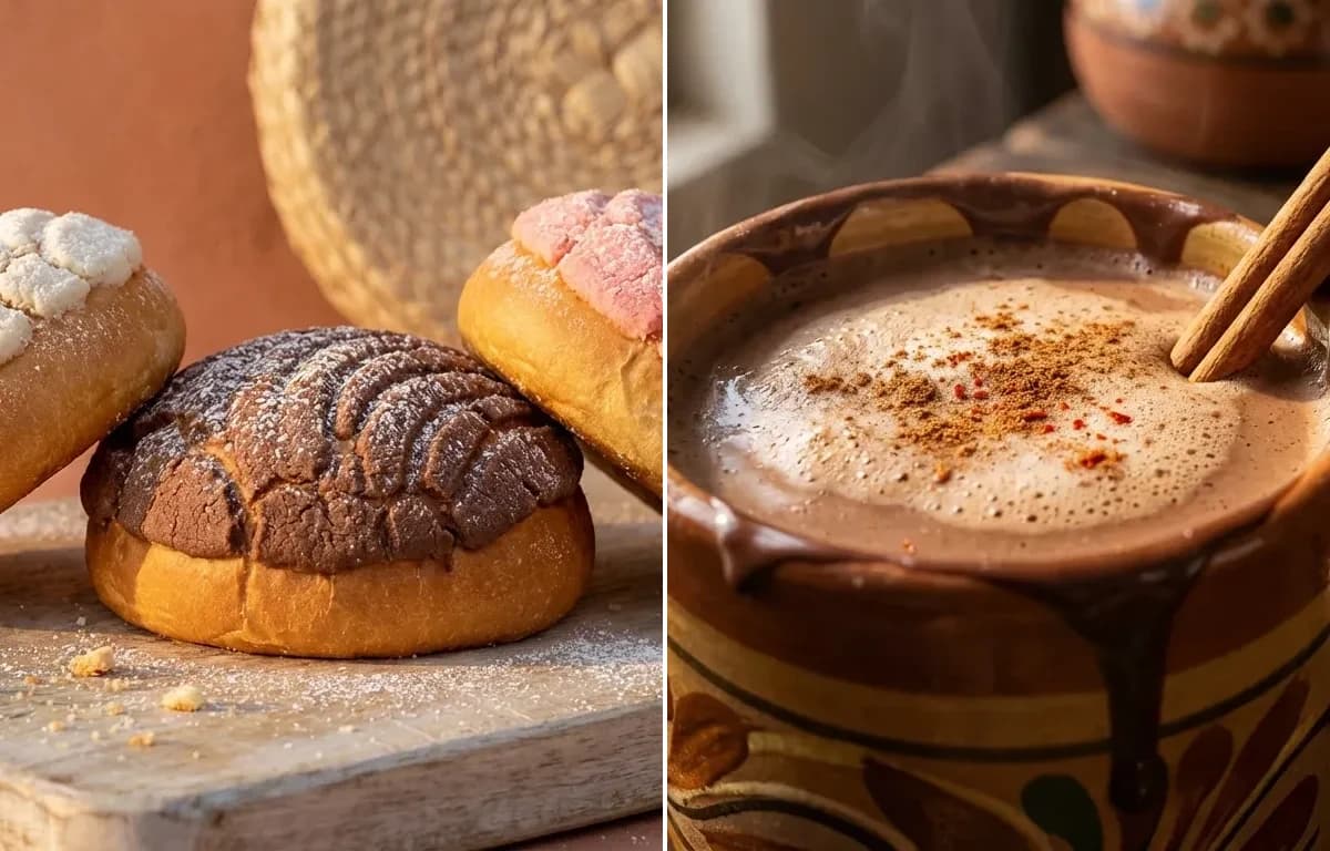 Pan Dulce with Mexican Hot Chocolate