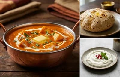 Paneer butter masala + Phulka + Curd