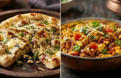 Paneer Kulcha with Anda Bhurji