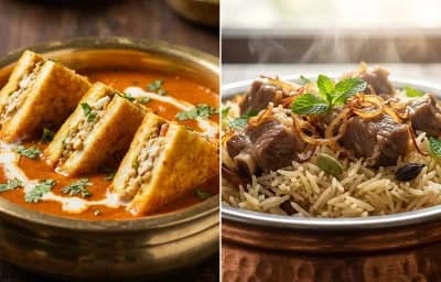 Paneer Pasanda with Yakhni Pulao