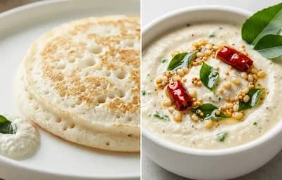 Panpole with Coconut Chutney