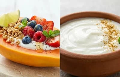 Papaya Boat with Dahi