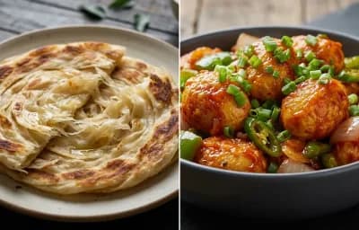 Parotta with Chilli Egg