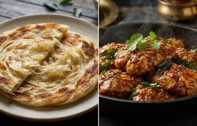 Parotta with Moolai Varuval