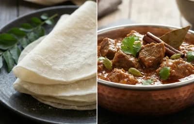 Pathiri with Beef Curry
