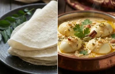Pathiri with Egg Korma