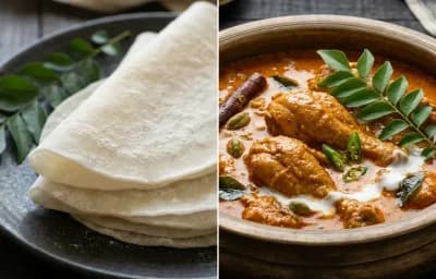 Pathiri with Kerala Chicken Curry