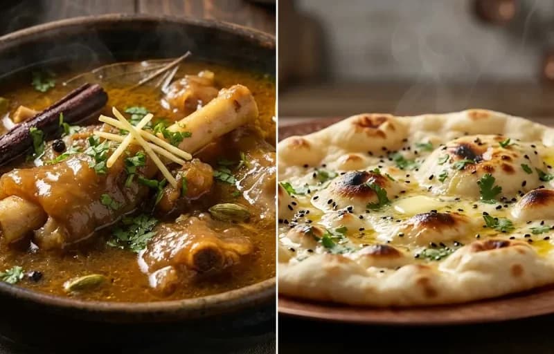 Paya Shorba with Butter Naan