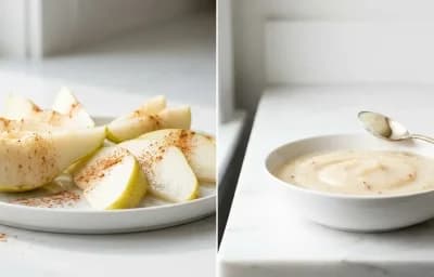 Pear Slices with Cinnamon