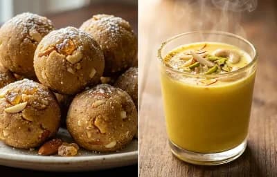 Pinni with Masala Doodh