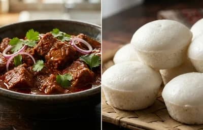 Pork Vindaloo with Goan Sannas