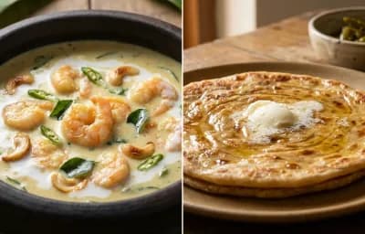 Prawn Korma with Paratha