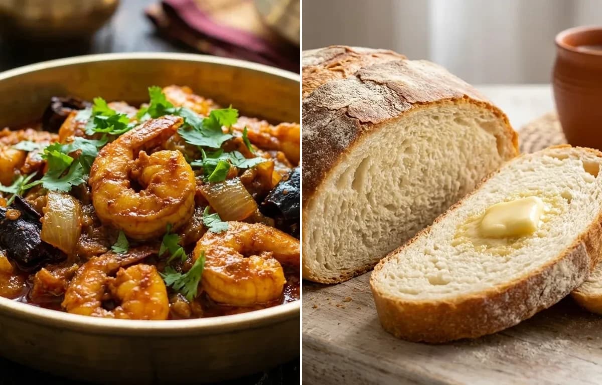 Prawn Stir-Fry with Bengali Pauroti