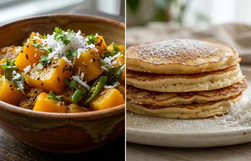 Pumpkin Bhaji with Goan Pole