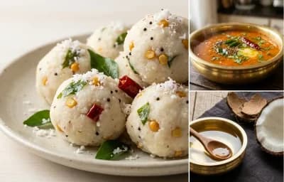 Pundi Gatti with Tomato Saaru and Virgin Coconut Oil