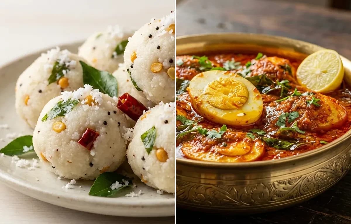 Pundi Gatti with Egg Ghee Roast