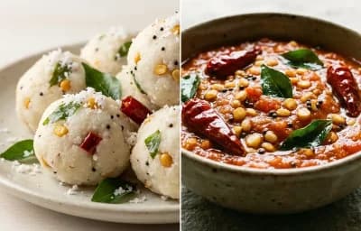 Pundi Gatti with Tomato Chutney