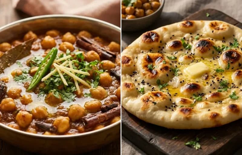 Punjabi Chole Masala with Kulcha