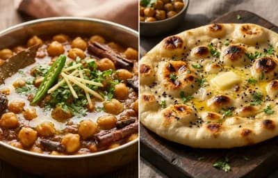 Punjabi Chole Masala with Kulcha