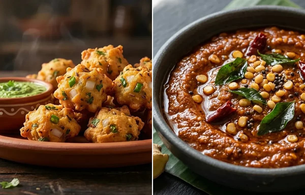 Punugulu with Ginger Chutney