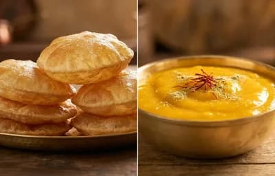 Puri with Aamras