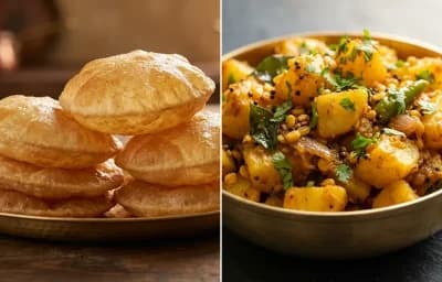 Puri with Aloo Kura