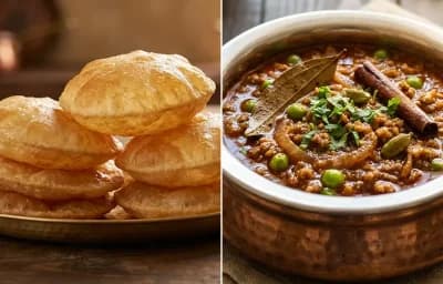 Puri with Mutton Keema Masala