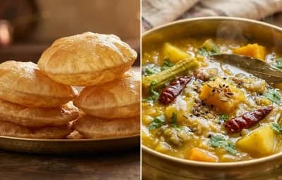 Puri with Odia Dalma