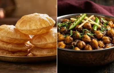 Puri with Pindi Chole