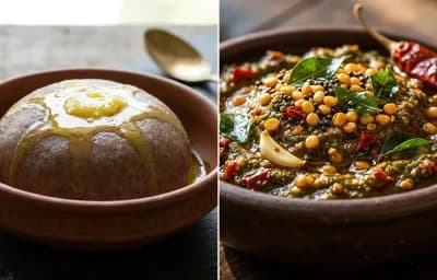 Ragi Sankati with Gongura Pachadi