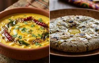 Rajasthani Kadhi with Bajra Roti