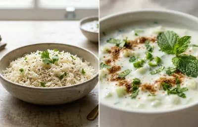 Rajma + Jeera rice + Cucumber raita