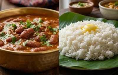 Rajma rice + salad
