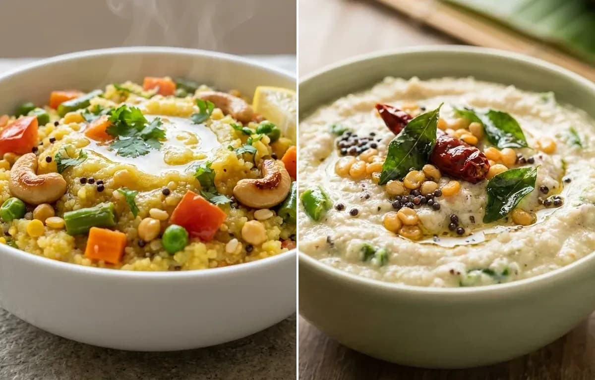 Rava Kichadi with Thengai Chutney