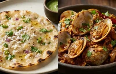 Rice Roti with Clams Sukka